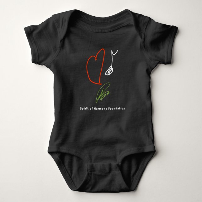 Kärlekmusikbaby 1' sie tee shirt (Framsida)