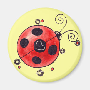 Kärleknyckelpigamagnet Magnet