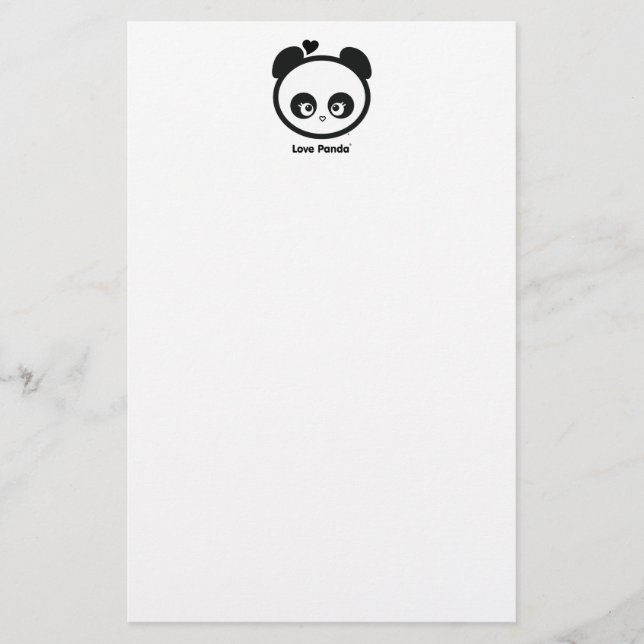 KärlekPanda® brevpapper (Framsida)