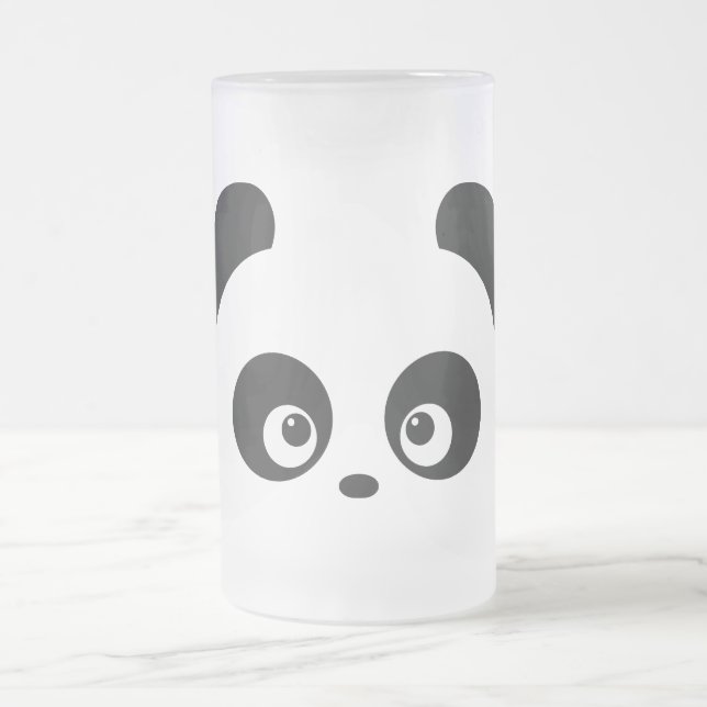 KärlekPanda® frostad Glass mugg (Center)