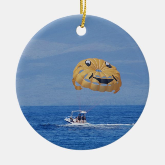 KärlekParasailing Julgransprydnad Keramik (Framsidan)