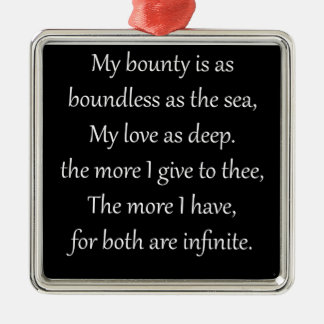 Kärlekpoesi från Romeo & Juliet Julgransprydnad Metall