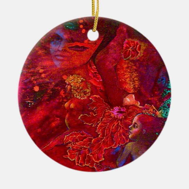 kärlekprydnad julgransprydnad keramik (Framsidan)