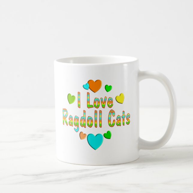 KärlekRagdoll katter Kaffemugg (Höger)