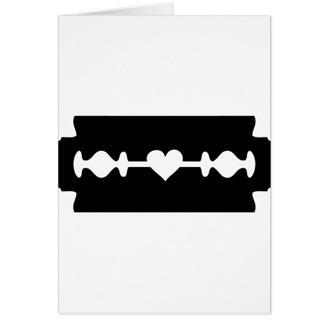 kärlekrakbladhjärta hälsningskort (Framsidan)