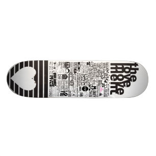 Kärlekrörelsen "ord ", old school skateboard bräda 21,6 cm