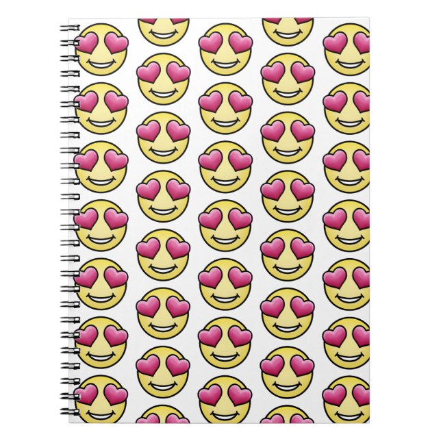 Kärleks-Emoji Anteckningsbok (Framsidan)
