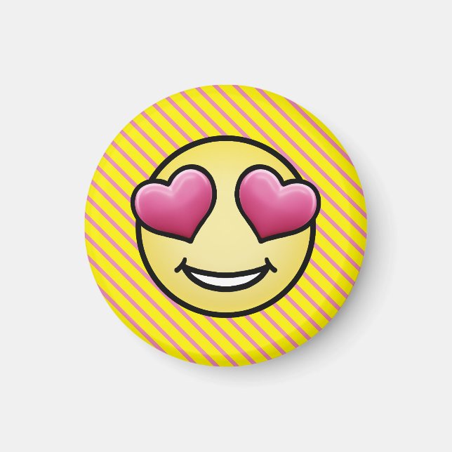 Kärleks-Emoji Magnet (Framsidan)