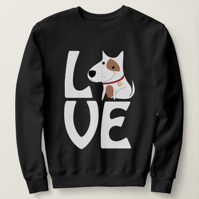 Kärleks Hund Tröja – Söt & Mysig Stil (Design framsida)