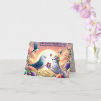 Kärlek's Precious Gift - Romantic Valentines Day C Kort