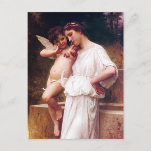 "Kärlek's Secrets" av Bouguereau Vykort