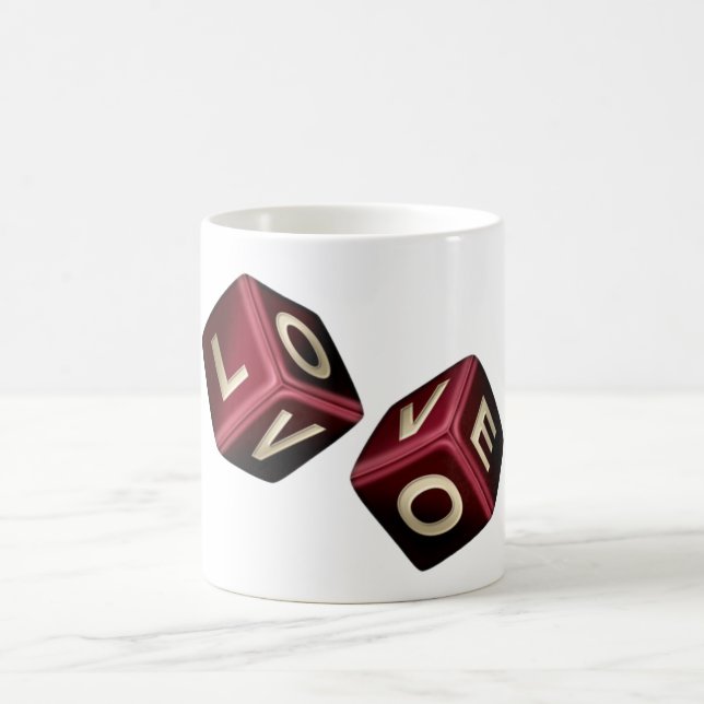 kärleks tärningar kaffemugg (Center)