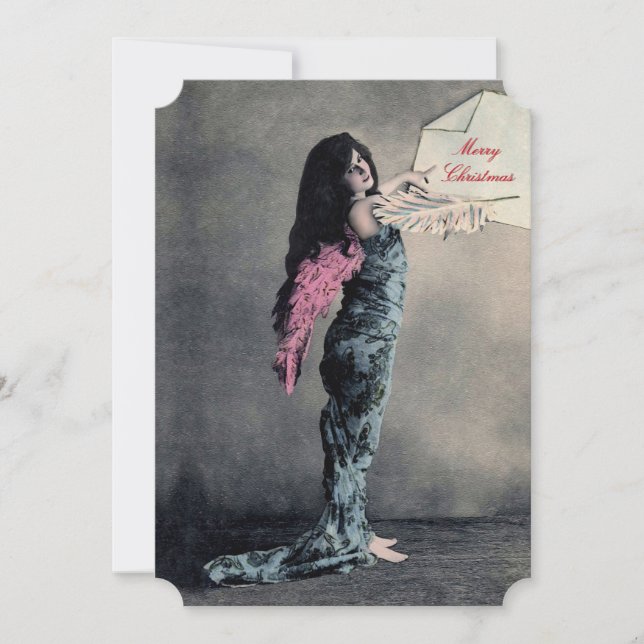 Kärleksängel jul - Inbjudningar / RSVP / Kort (Framsida)