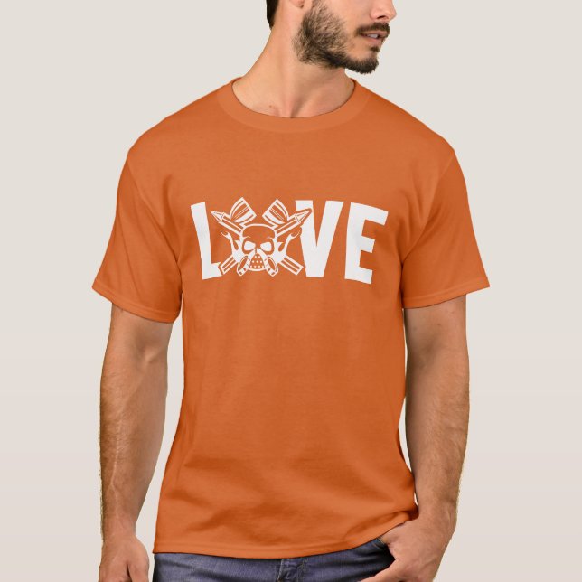 Kärleksbilsprej för fordonsmålare pojke t shirt (Framsida)