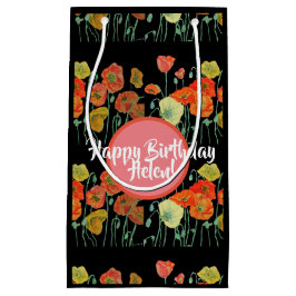 Kärleksblommor Orange Vallmo Blommig Presentpåse