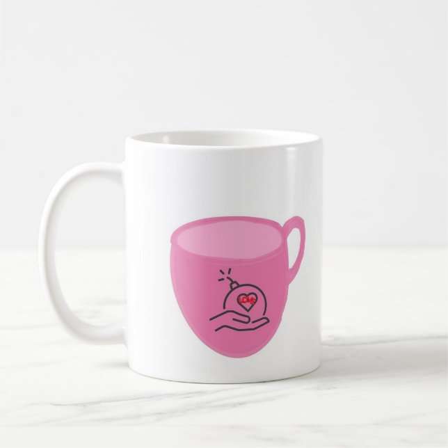 Kärleksbombmugg Kaffemugg (Vänster)