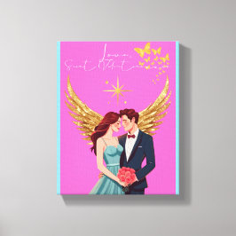 Kärleksbrev Design - Kärlek, Alla hjärtans dag xxo Canvastryck