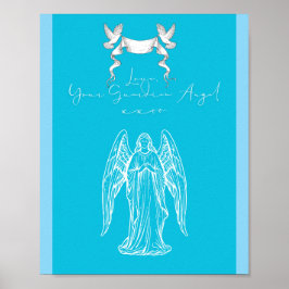 Kärleksbrev Design - Kärlek, Din Skyddsängelxxoo Poster