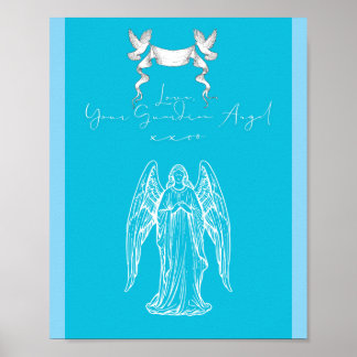 Kärleksbrev Design - Kärlek, Din Skyddsängelxxoo Poster