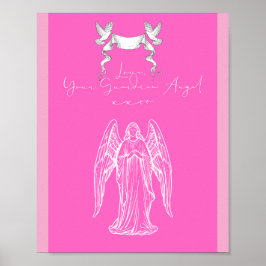 Kärleksbrev Design - Kärlek, Din Skyddsängelxxoo Poster