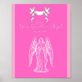 Kärleksbrev Design - Kärlek, Din Skyddsängelxxoo Poster