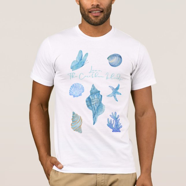 Kärleksbrev Design-Kärlek, Karibiska öarnaxxoo T Shirt (Framsida)