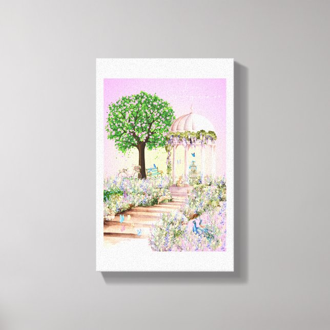 Kärleksbrev Design - Kärlek, Vår xxoo Canvastryck (Framsida)