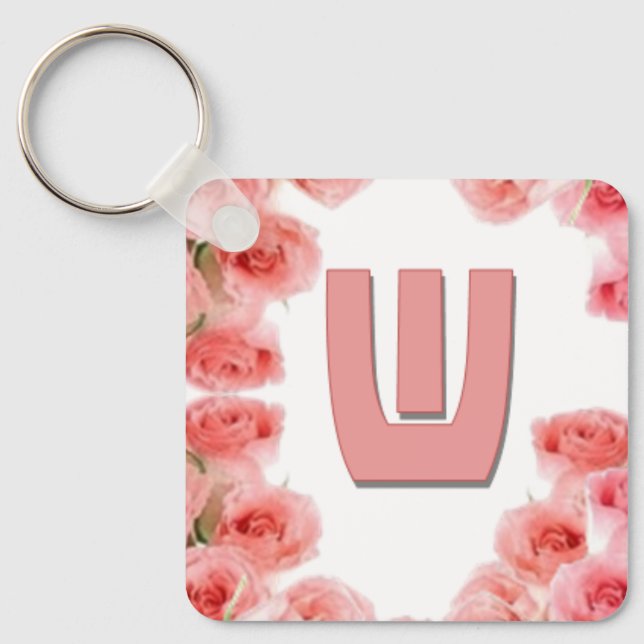 Kärleksbrev "W"  Nyckelring (Framsida)