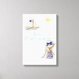 Kärleksbrevsdesign - Kärlek, Capri xxoo Canvastryck