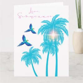 Kärleksbrevsdesign - Kärlek, sommar xxoo Kort