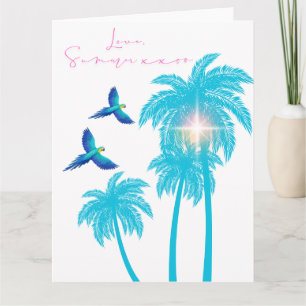 Kärleksbrevsdesign - Kärlek, sommar xxoo Kort