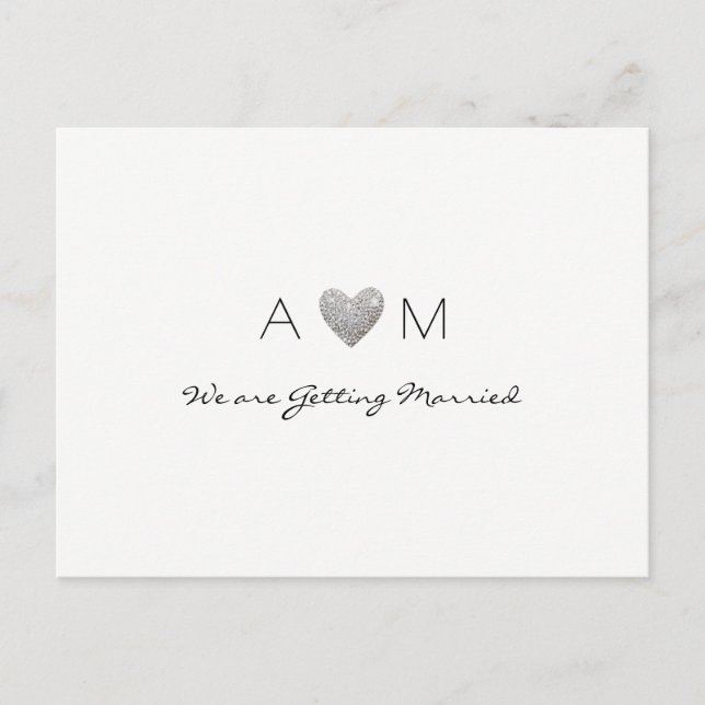 Kärleksbröllopskort för save the date-inbjudan meddelande vykort (Framsida)