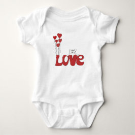 Kärleksdesign Bebis Onesie T Shirt