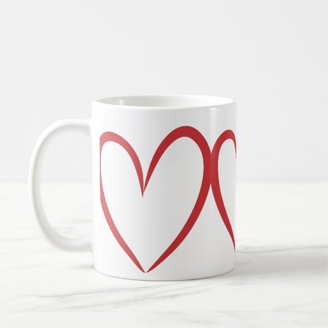 Kärleksdesign mugg  (Vänster)