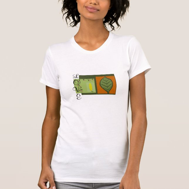 Kärleksdesign t-shirt (Framsida)