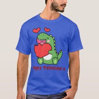 Kärleksdinosaurie för valentinpojke t shirt