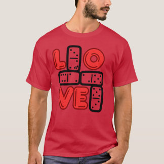 Kärleksdominobricka vän t shirt