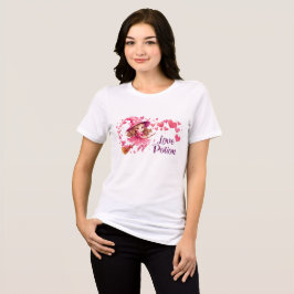Kärleksdrops Häxa T-Shirt | Söt Rosa Halloween Te