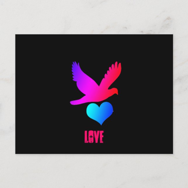 Kärleksfågel 2 vykort (Framsida)