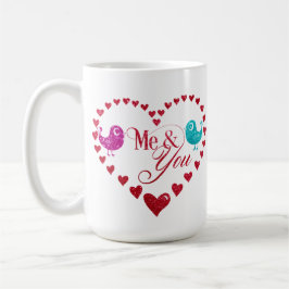 Kärleksfåglar Alla hjärtans dag-mugg - Pojkväns an Kaffemugg
