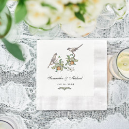 Kärleksfåglar Coinad Cocktailserviett Pappersservett