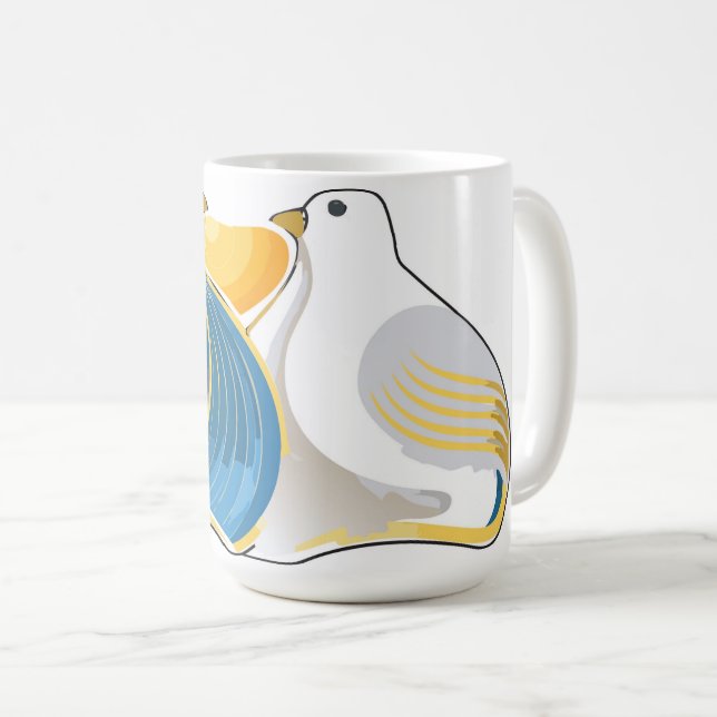 Kärleksfåglar i paradiset-mugg kaffemugg (Framsida höger)