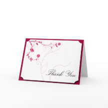 Kärleksfåglar i rosa och vitt Tack