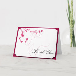 Kärleksfåglar i rosa och vitt Tack