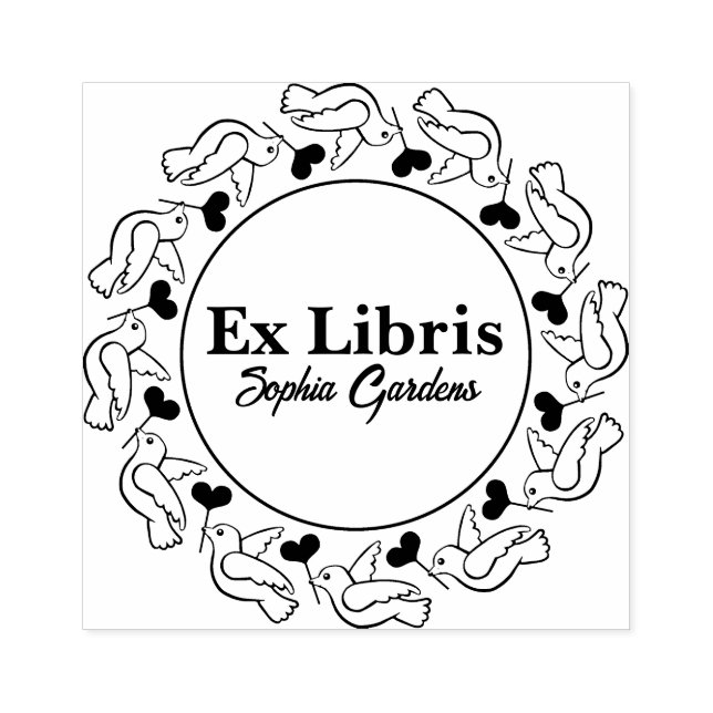 Kärleksfåglar Stämpel (Tryck)