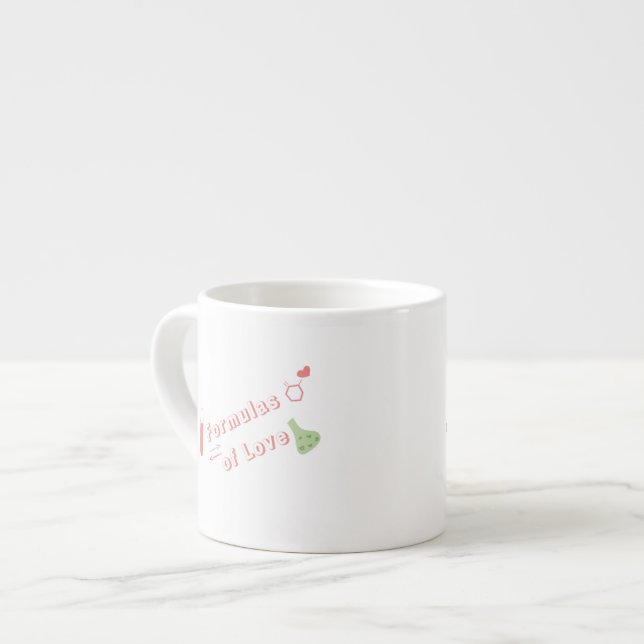 Kärleksformel Mugg | Söt Björn Mugg Espressomugg (Framsida vänster)