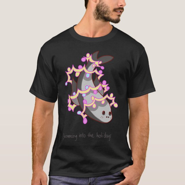 Kärleksfull Akvatisk Glans T Shirt (Framsida)