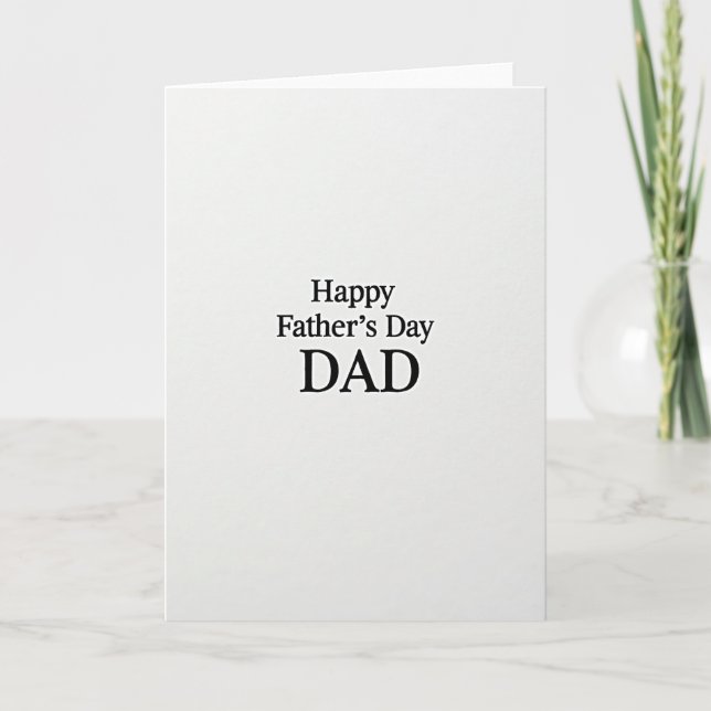 Kärleksfull fadersdagsgratulationskort kort (Framsida)