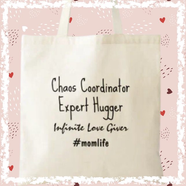 Kärleksfull givare Söt mamma slogan Mors dag prese Tygkasse (Shop now and make a statement and celebrate mum life today!)