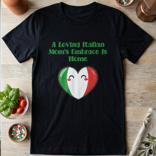 Kärleksfull italiensk mamas omfamning är hemmadesi t shirt